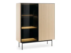 Vitrine : Carvalho Vicenza, 107 x 126 x 39 cm