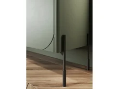 Vitrine 2 portas com pé metálico verde oliva 104x200 cm