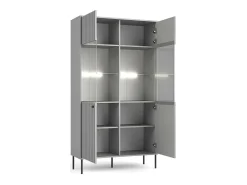 Vitrine 2 Portes - Collection ISIS coloris gris
