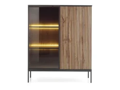 Vitrine AMBIHOME ANNA 02 - Carvalho Wotan, C104xA126xP39cm