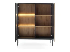 Vitrine AMBIHOME ANNA 02 - Carvalho Wotan, C104xA126xP39cm