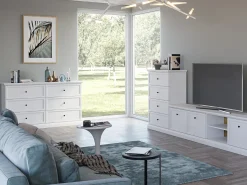 Vitrine AMBIHOME ARON 01 - Branco, C102,5xA200xP40,5cm
