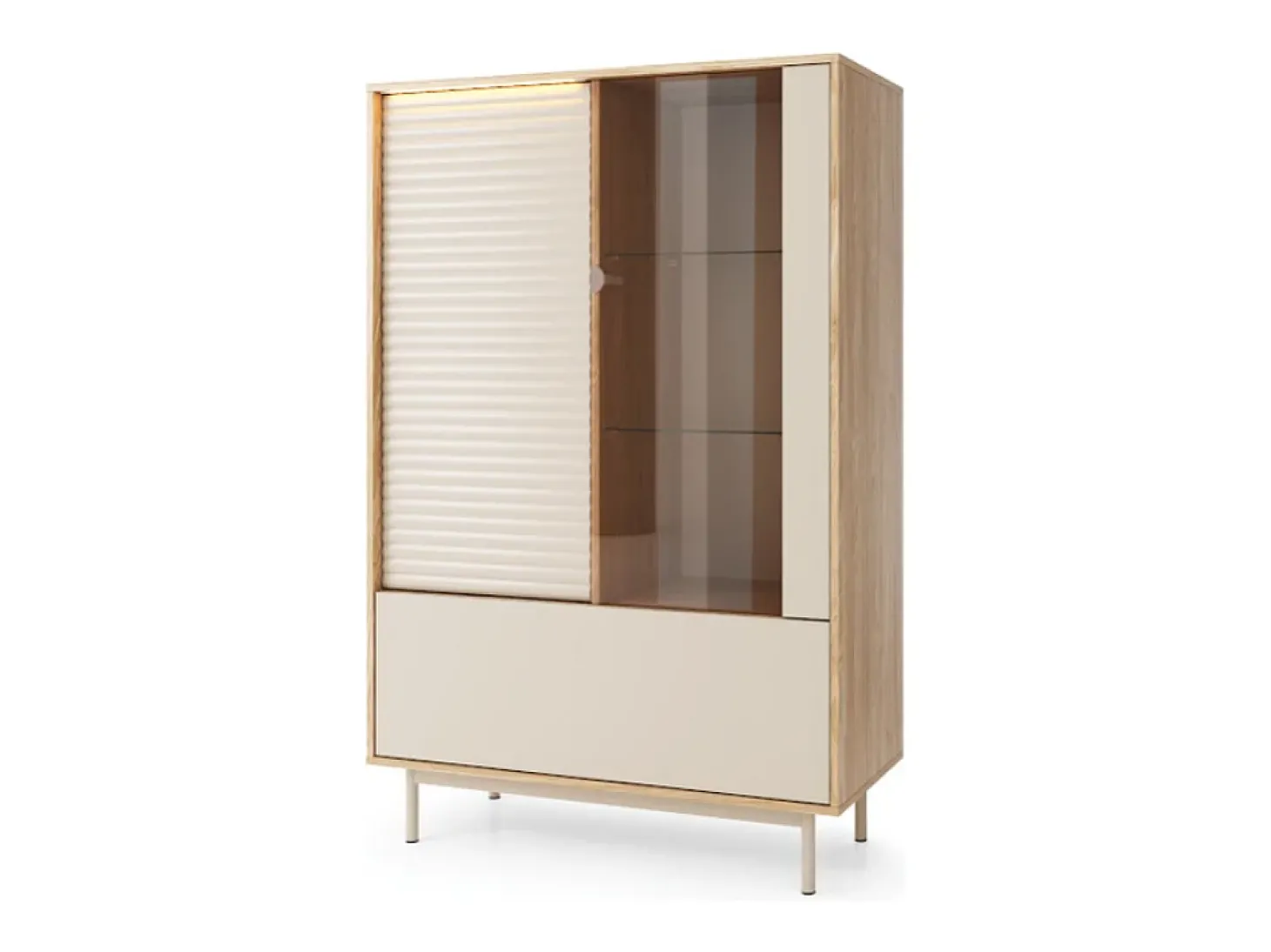 Vitrine AMBIHOME LILLA - Caxemira, C100xA152xP40cm