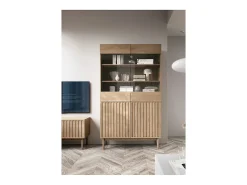 Vitrine AMBIHOME SAROSI - Carvalho, C106 x P37 x A183cm