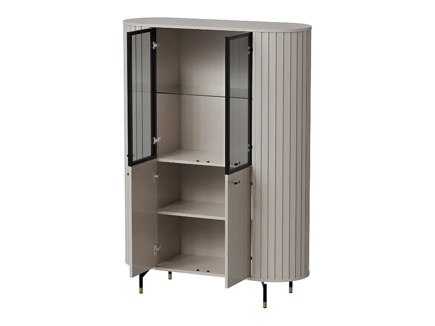 Vitrine AMBIHOME ZANE 01 - Caxemira, C112xP40xA155cm