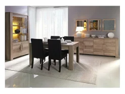 Vitrine, armário para pratos, aparador FARRA com 4 portas. Móvel contemporâneo ideal para sua sala de estar ou sala de jantar.