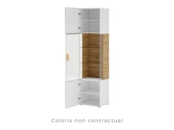 Vitrine coleção OHIO. Cor cinza antracite e carvalho.