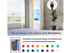 Vitrine com 2 portas e 1 prateleira de vidro - 45 x 35 x 160 cm - LEDs - Aglomerado - Branco brilhante
