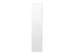 Vitrine com luzes LED de 16 cores, 2 gavetas e 2 portas, branca.