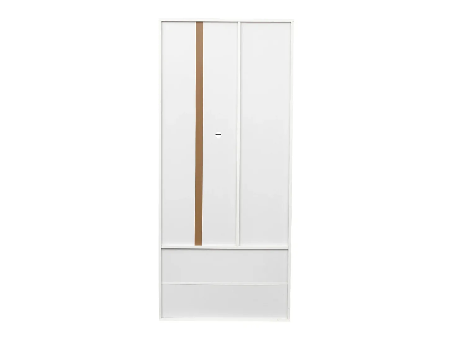 Vitrine com luzes LED de 16 cores, 2 gavetas e 2 portas, branca.