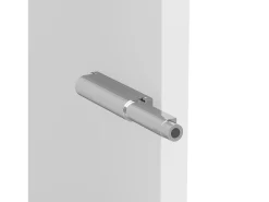 Vitrine com porta em acrílico e iluminação LED - prateleiras em vidro - Branco 40 x 29 x 170 cm