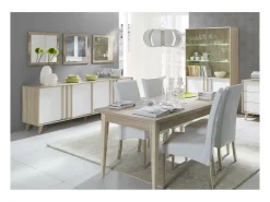 Vitrine, cristaleira, armário para pratas MALMO modelo grande + LED. Móvel estilo ESCANDINAVO ideal para sua sala de jantar.
