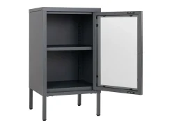 Vitrine Dalby, Cinzento, 35x38x70 cm, Kendra Home