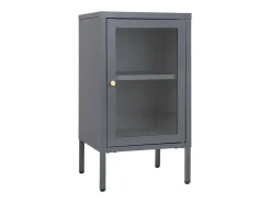 Vitrine Dalby, Cinzento, 35x38x70 cm, Kendra Home