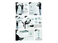 Vitrine de vidro 164 cm – 4 prateleiras, 1 porta com fechadura, Móvel de arrumação moderno, Branco