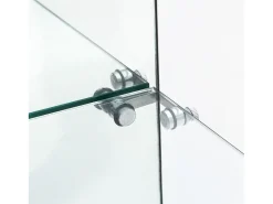 Vitrine de vidro de 163,9 x 36,49 x 80,49 cm, com prateleiras e iluminação LED, armário de curiosidades com porta dupla