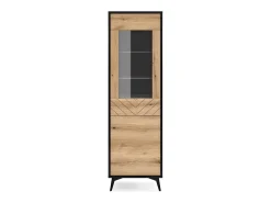 Vitrine de vidro temperado com 2 portas 54x178 cm