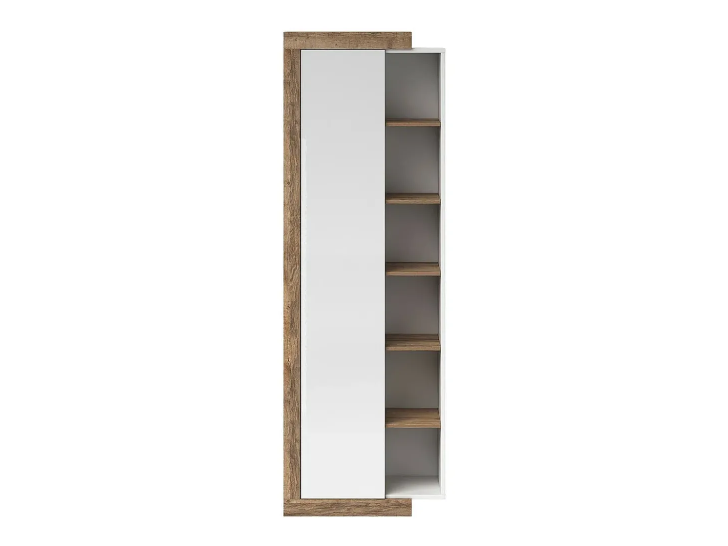 Vitrine design em cores de carvalho e branco brilhante da coleção SINATRA.