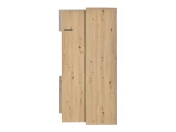 Vitrine H 160cm com LED - 3 portas e 8 compartimentos - Natural