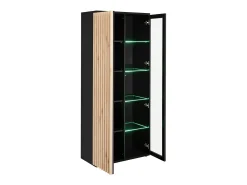 Vitrine haute design collection DEAN – 2 portes avec éclairage LED intégré