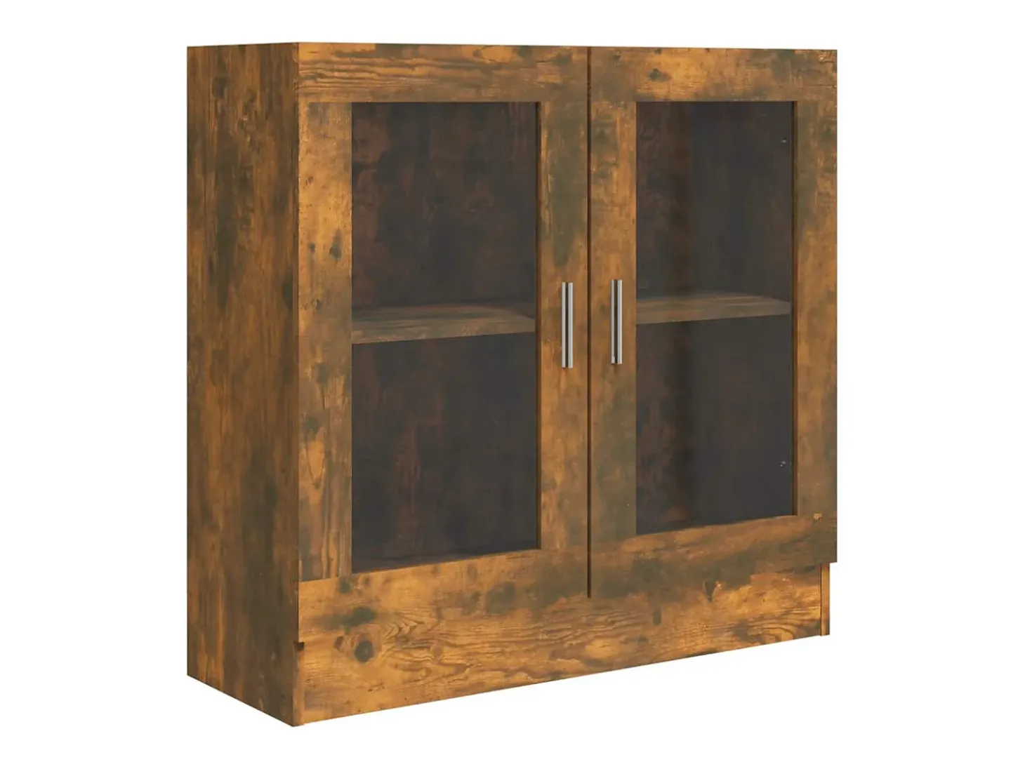 Vitrine 82,5x30,5x80 cm derivados de madeira carvalho fumado