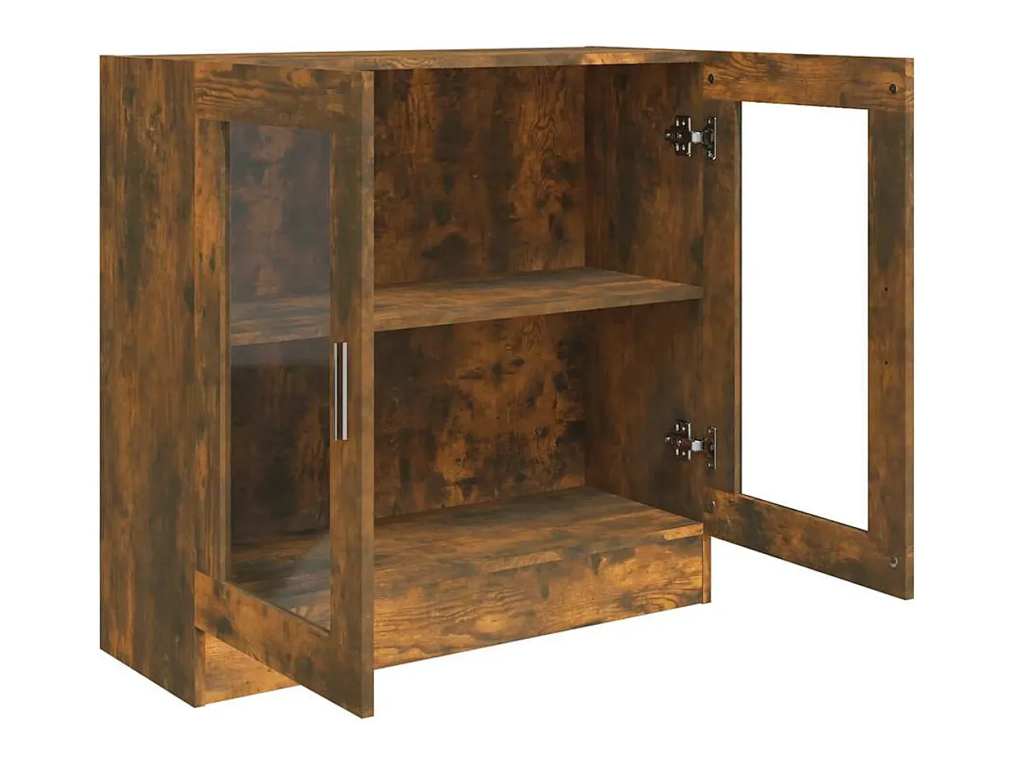 Vitrine 82,5x30,5x80 cm derivados de madeira carvalho fumado