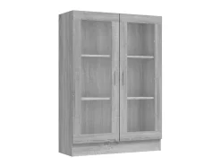 Vitrine 82,5x30,5x115 cm derivados de madeira cinzento sonoma PT514457