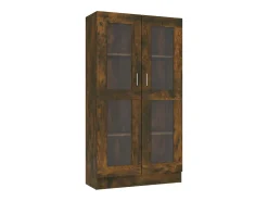 Vitrine 82,5x30,5x150 cm derivados de madeira carvalho fumado