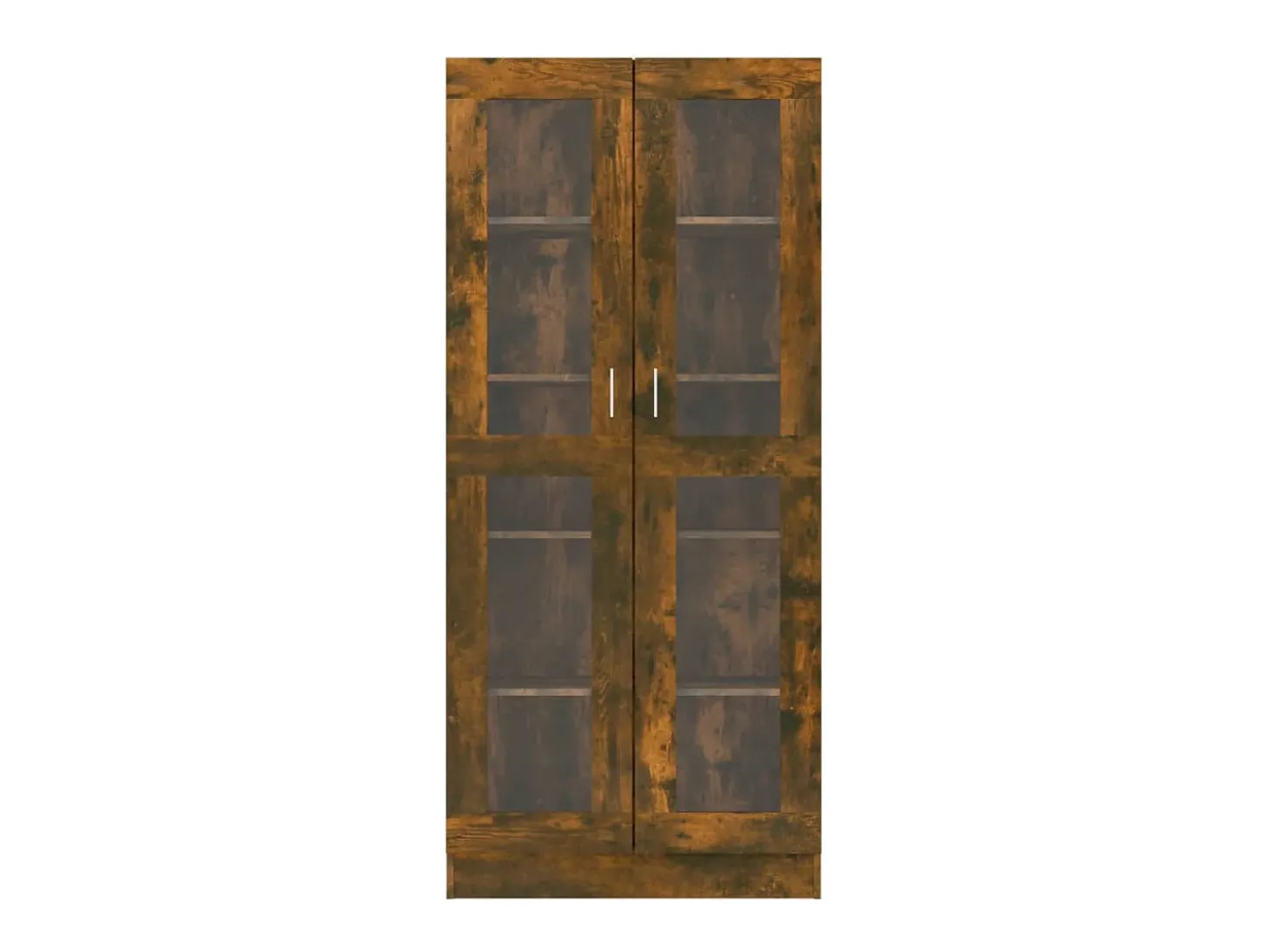 Vitrine 82,5x30,5x185,5 cm derivados de madeira carvalho fumado PT359749