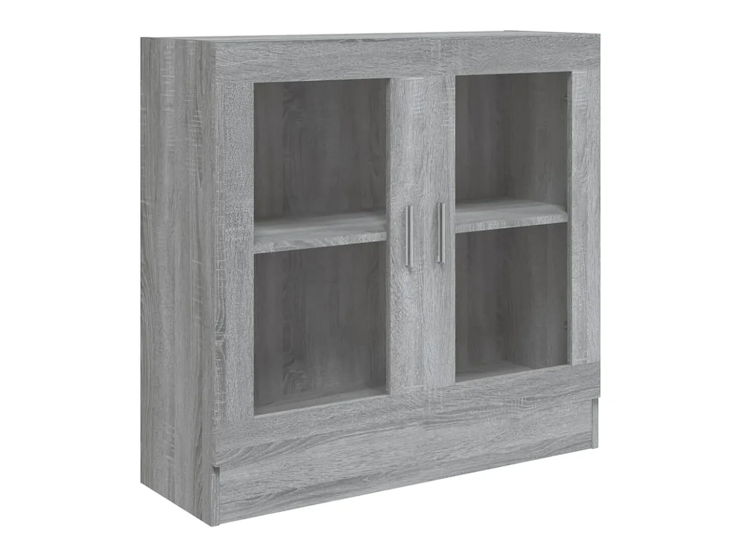 Vitrine 82,5x30,5x80 cm derivados madeira cinzento sonoma