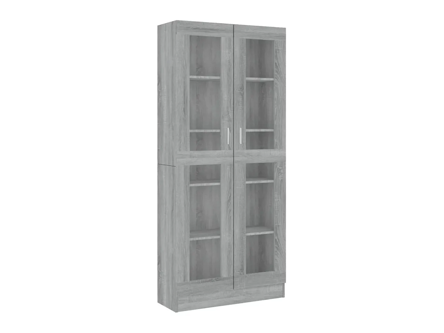 Vitrine 82,5x30,5x185,5 cm derivados madeira cinzento sonoma PT760746