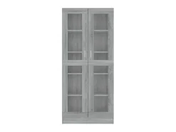Vitrine 82,5x30,5x185,5 cm derivados madeira cinzento sonoma PT760746