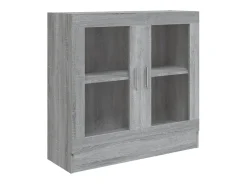 Vitrine 82,5x30,5x80 cm derivados madeira cinzento sonoma PT458055
