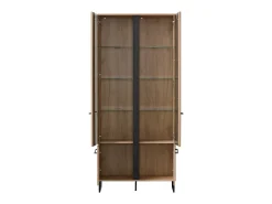 Vitrine 84,5x193x35 cm Natural Preto