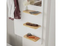 Wandgarderobe branco/carvalho 70x15x150 jochen