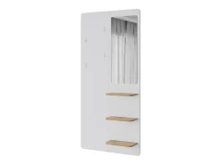 Wandgarderobe branco/carvalho 70x15x150 jochen