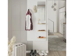 Wandgarderobe branco/carvalho 70x15x150 jochen