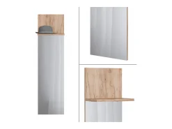 Wandgarderobe carvalho goldkraft 36x21.6x135 siri