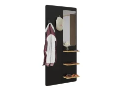 Wandgarderobe preto/carvalho 70x15x150 jochen