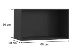 Wandregal antracite 60x30x36 tomy