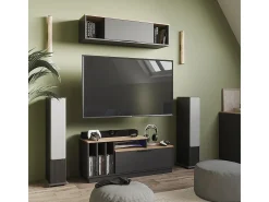 Wandregal antracite/sonoma 120x30x30 betti