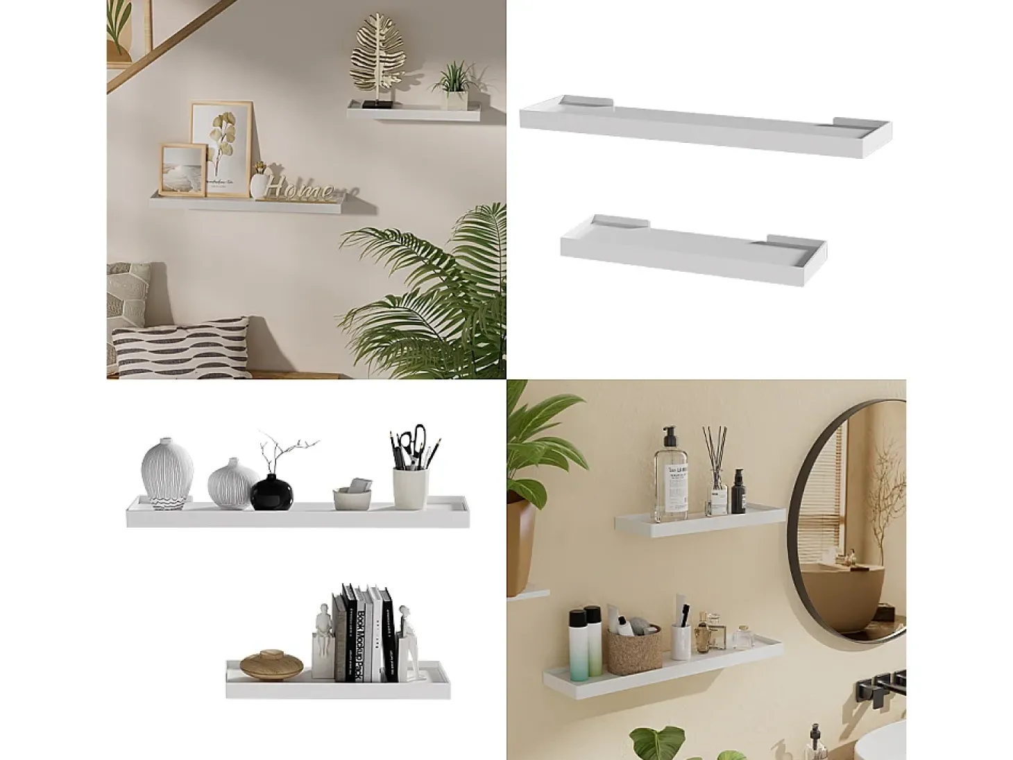 Wandregal branco 60x15x3 erni