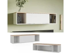 Wandregal branco/sonoma 120x30x30 betti