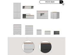 Wandregal branco/sonoma 120x30x30 betti