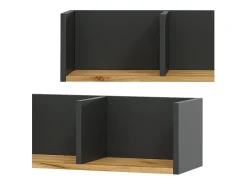 Wandregal carvalho antracite/goldkraft 90x24x20 tomy