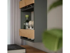 Wandregal carvalho goldkraft/antracite 40x15.1x98 repose