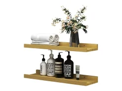 Wandregal madeira natural 50x15x4 linus