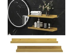 Wandregal madeira natural 50x15x4 linus