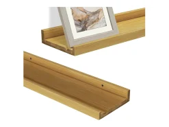 Wandregal madeira natural 90x15x4 linus