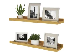 Wandregal madeira natural 60x15x4 linus